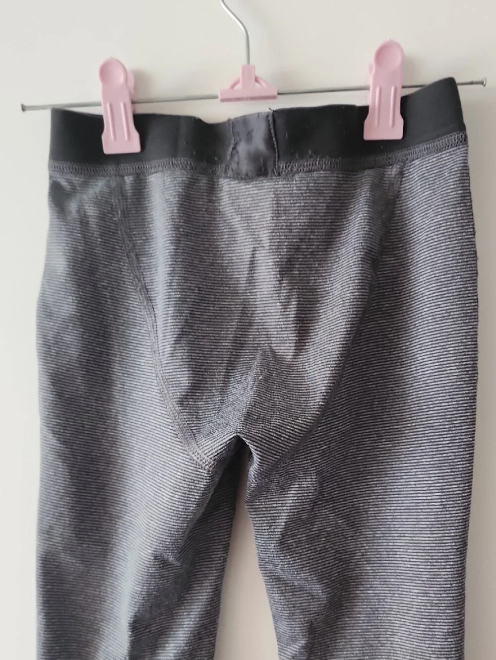 REI Co-op Kids Ray Base Layer Set | Size XXS 4-5 | Dark Grey Pinstripe Thermal